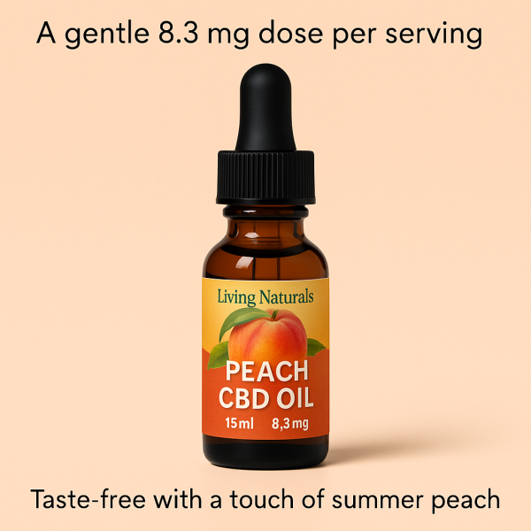 Living Naturals Peach CBD Oil 250mg