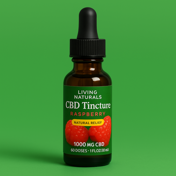 CBD Isolate Tincture 1000mg Raspberry, 1fl oz/30ml (thc-free)