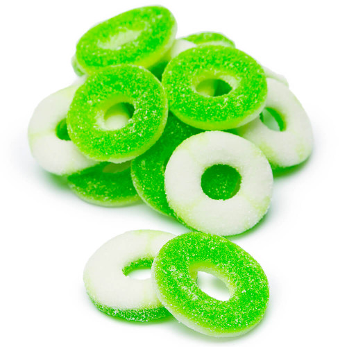 green apple rings with cbd
