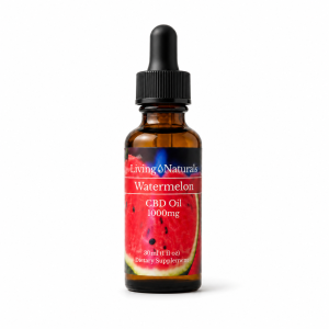 Living Naturals Watermelon CBD Oil 1000mg 30ml bottle